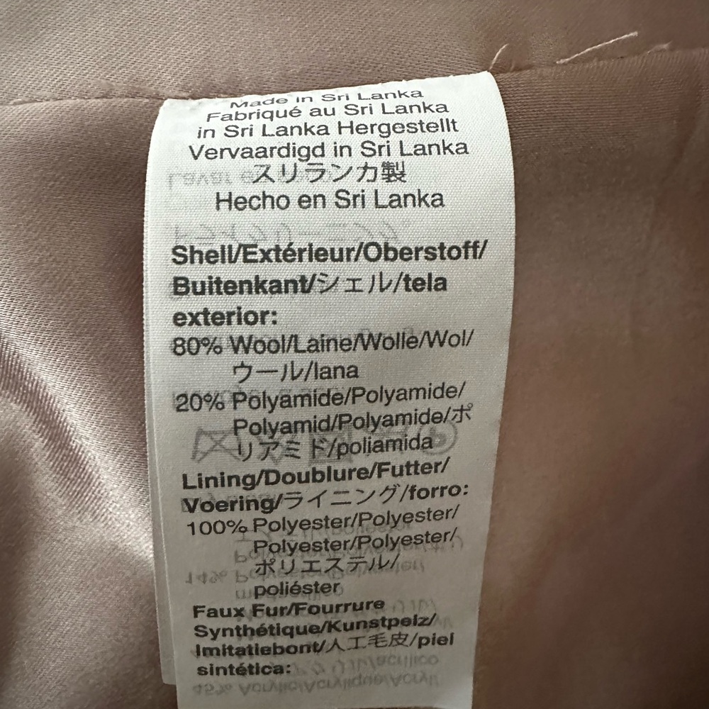 J. Crew Stadium Italian Wool Coat with Faux Fur Trim - Picture 6 of 6